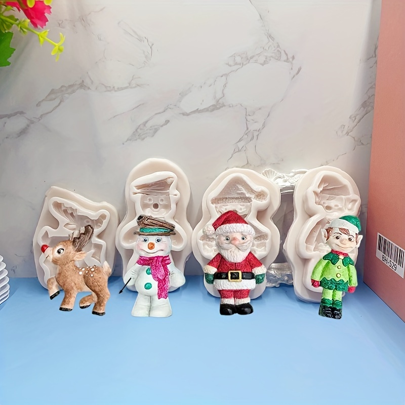 BKFYDLS Round Cake Pans, Christmas Santa Claus Silicone For Chocolate Cake  Pudding Soap Round Shape Clearance 