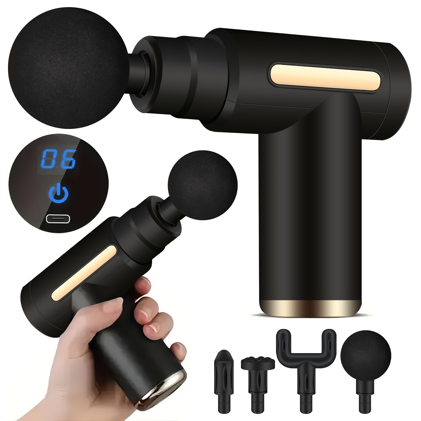 Massage Gun Deep Tissue, Quiet Percussion Muscle Back Neck Head Body Shoulder  Massager Tools for Athletes Pain Relief, Hand Held Massager - China Massage  and Massage Gun price
