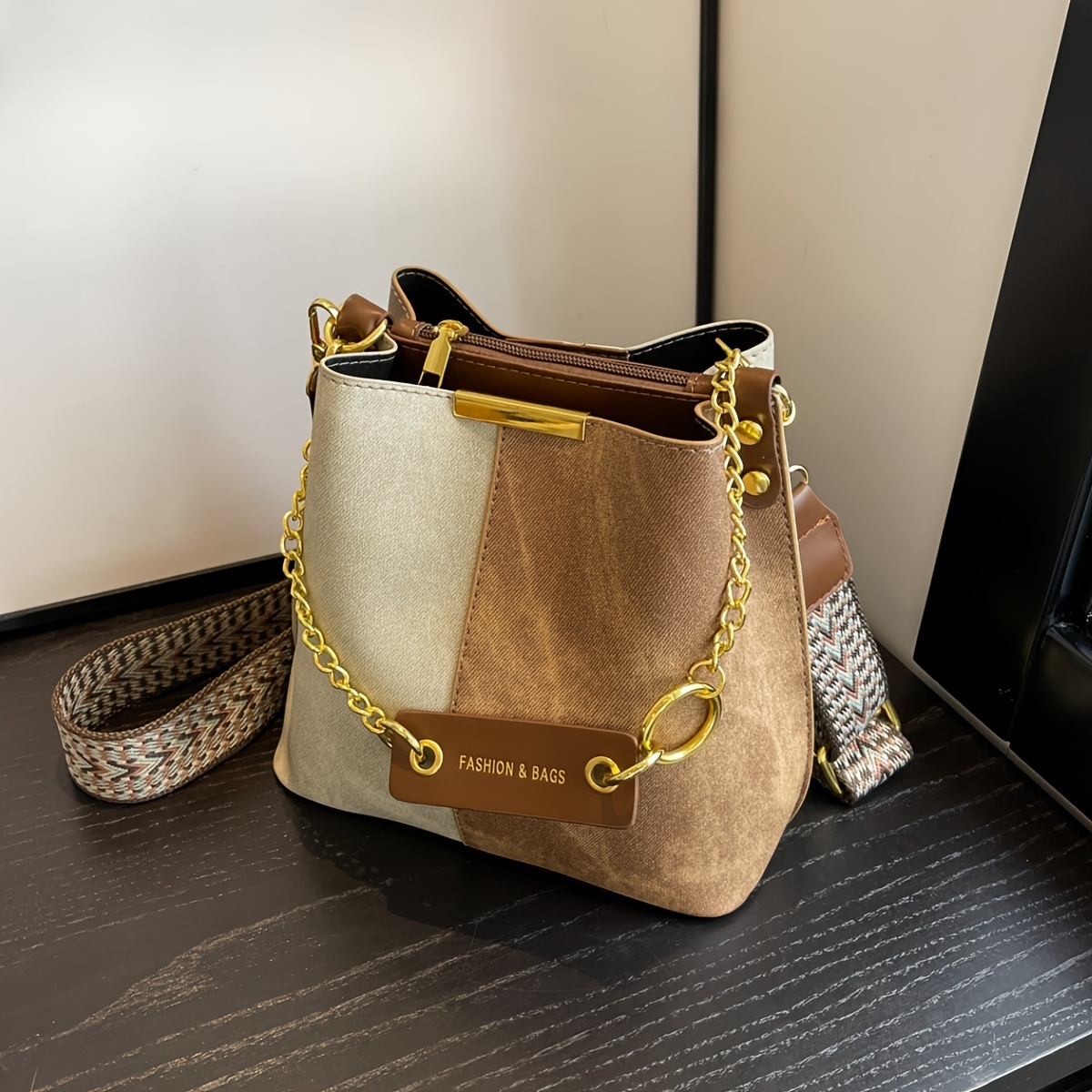 Retro Shoulder Bag Chain, Chain Casual Shoulder Bag