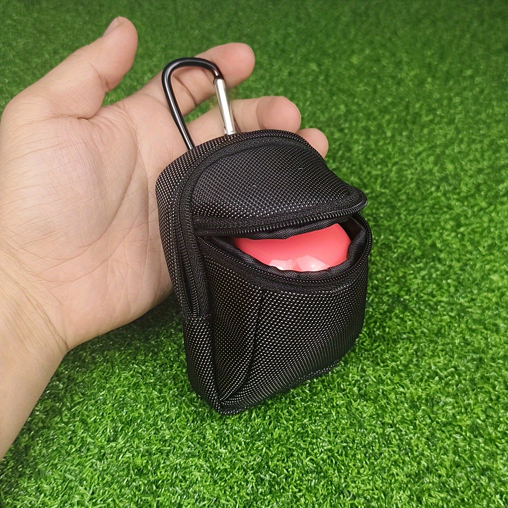 1pc small golf ball bag with clip portable waist bag for outdoor sports details 0