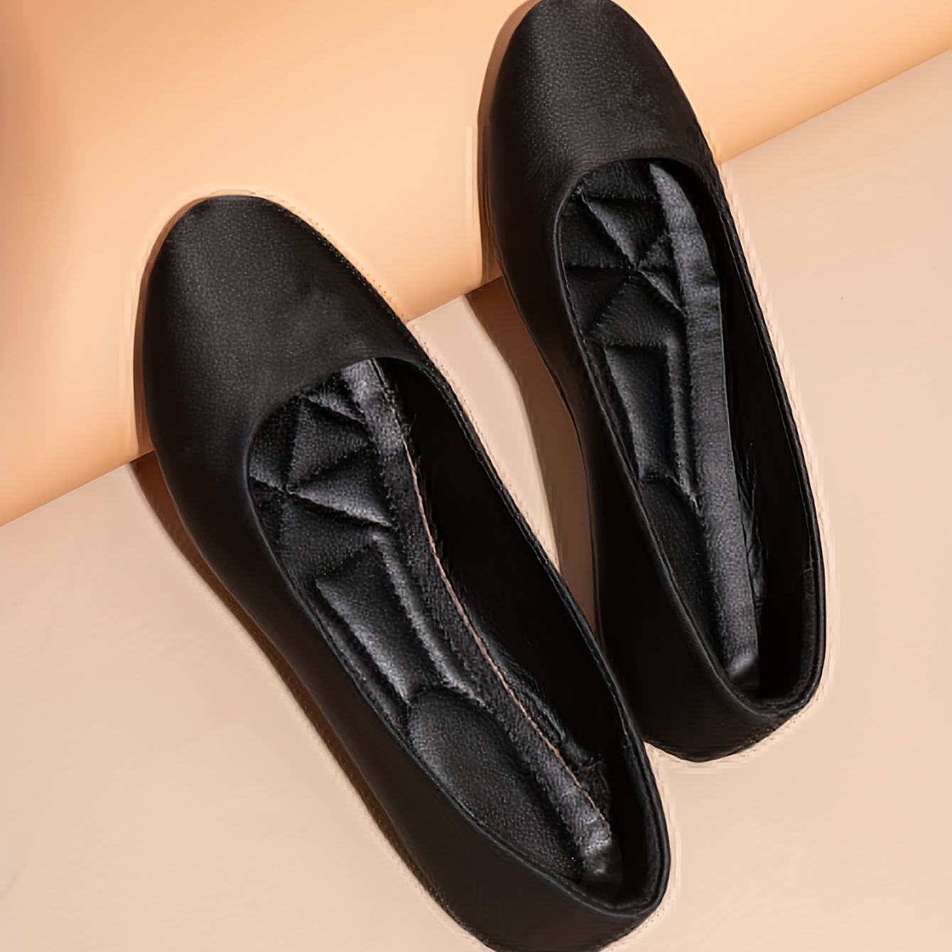 DevilAngel Zapatos cómodos para mujer, zapatos planos sin cordones, de piel  con bloques de color, casuales, suaves, con tacón plano, punta redonda