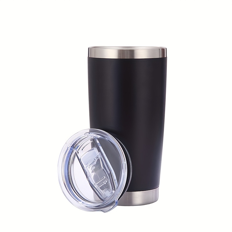 Letter Printed Stainless Steel Water Cup, Portable Laekproof Coffee Cup,  Suitable For Outdoor Sport, Camping, Car Driving, Home - Temu