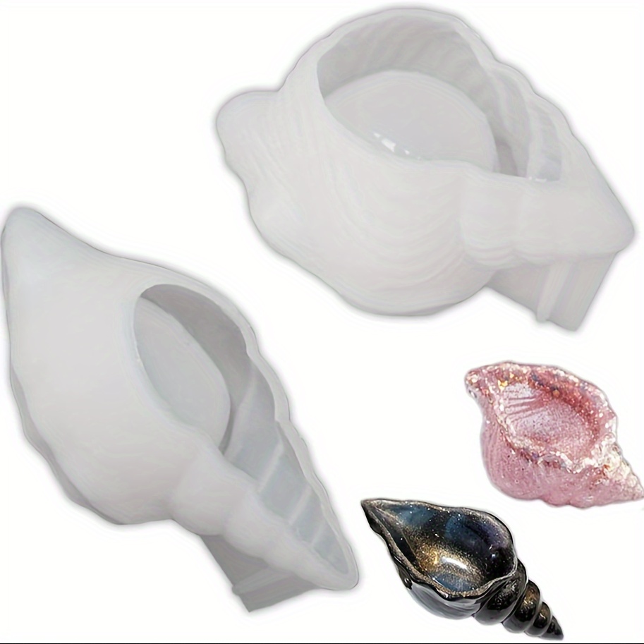 

1pc Resin Conch Shaped Tray Silicone Mold Creative Sea Snail Epoxy Resin Storage Tray Casting Mold For Making Jewelry Tray Dishes Storage Home Decor Resin Crafts Art Supplies Ideal Gift