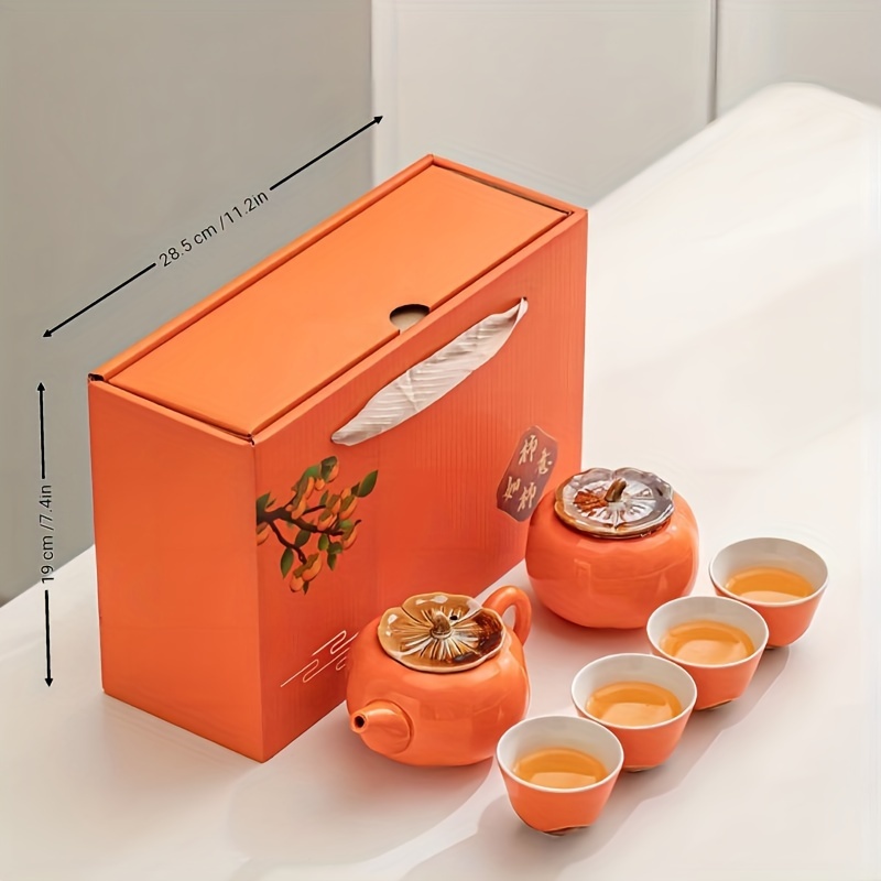 Chinese Red Tea Set With Gift Box