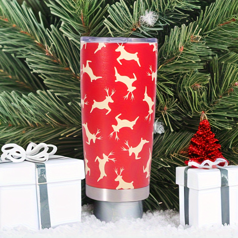 Christmas Reindeer Stainless Steel Water Bottle