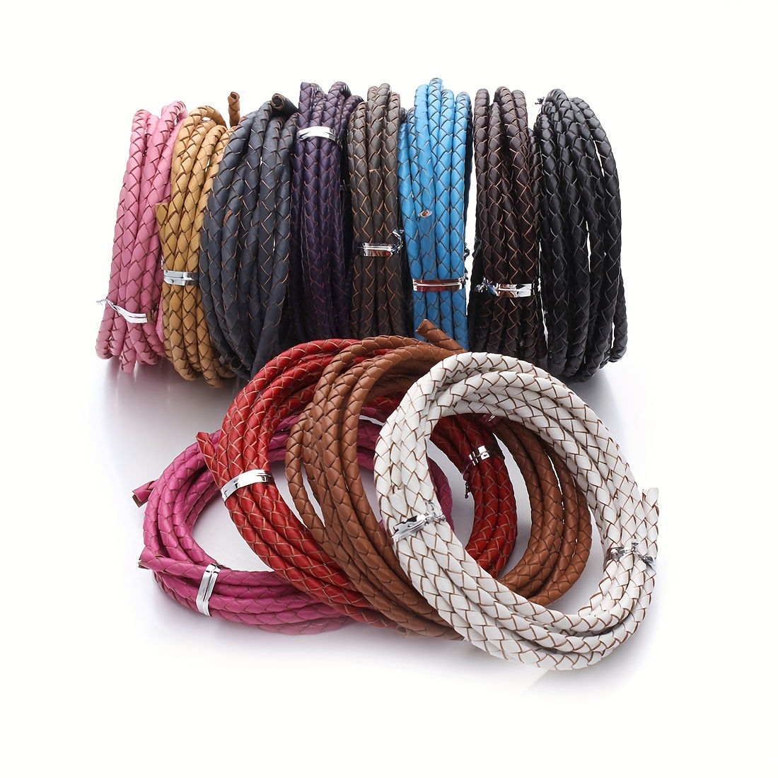 21.9 Yards Faux Leather String Cord Round Rope For Jewelry - Temu