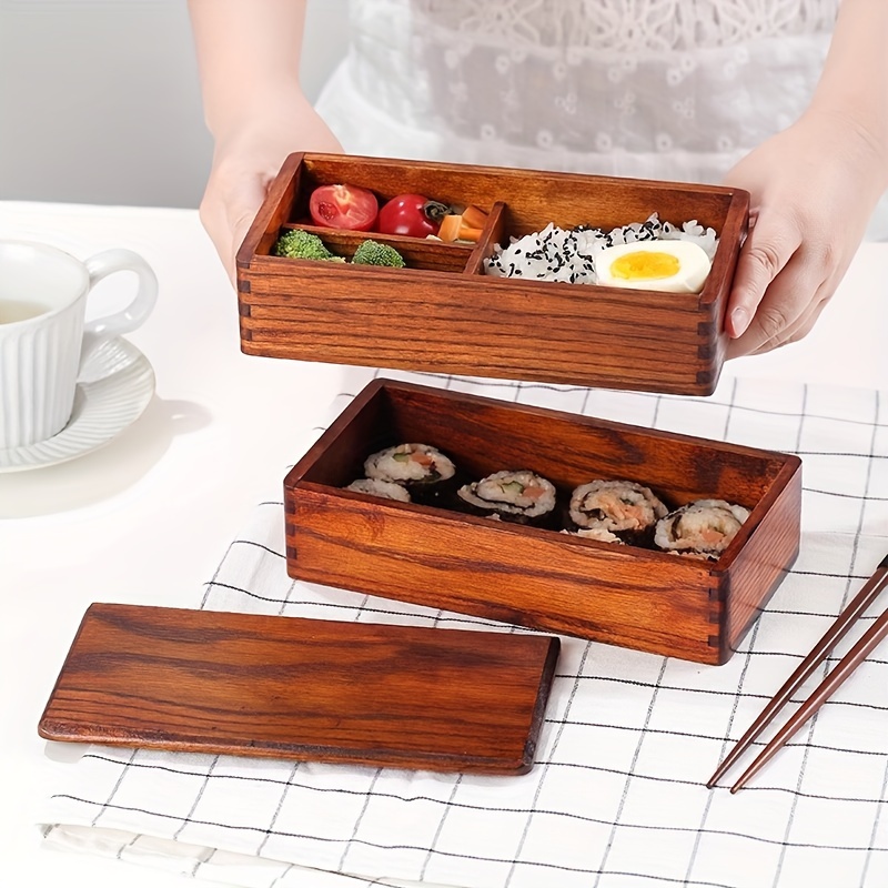 1pc Scatola Pasto In Legno Cucchiaio In Legno Bento Box - Temu Italy