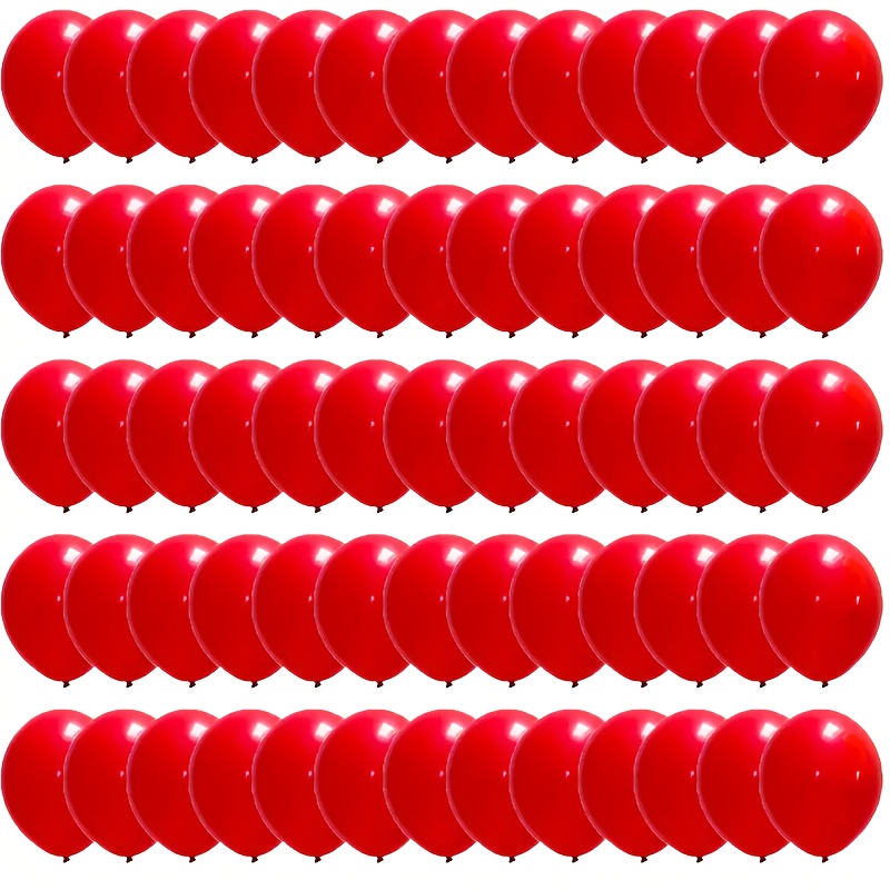 62Pcs Red and Black Balloons Kit - 12 Inches Red Black Party Decoration  Balloons for Graduation Casino Theme Birthday Party Decorations Supplies  Black White Red 