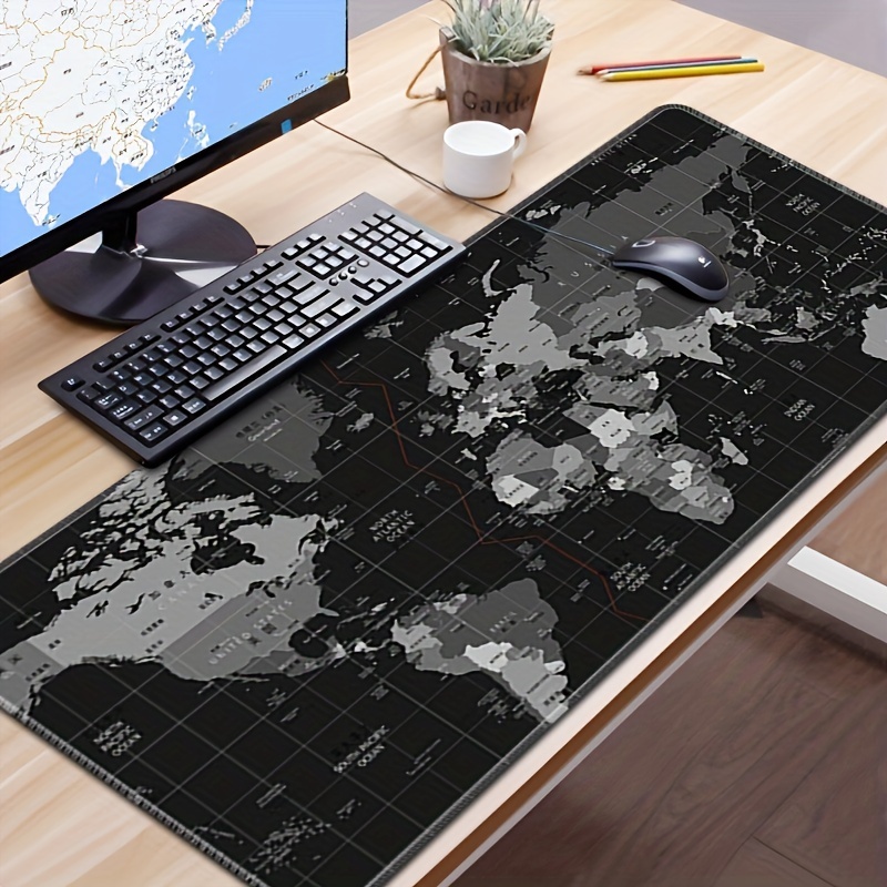 300MMx700MMx3MM World Map Mouse Pad - Perfect for Office, Gaming & Race