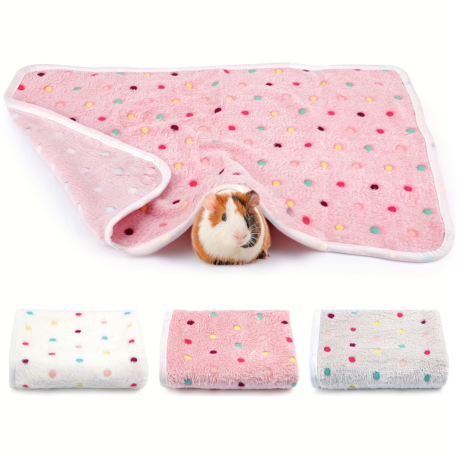 

3 Packs Of Big Hamster Blankets, Small Pet Animal Soft Warm Fleece Blankets Sleep Mat Pad Cover Flannel Throw For Hamster Rabbit Dog Cat Chinchilla Hedgehog