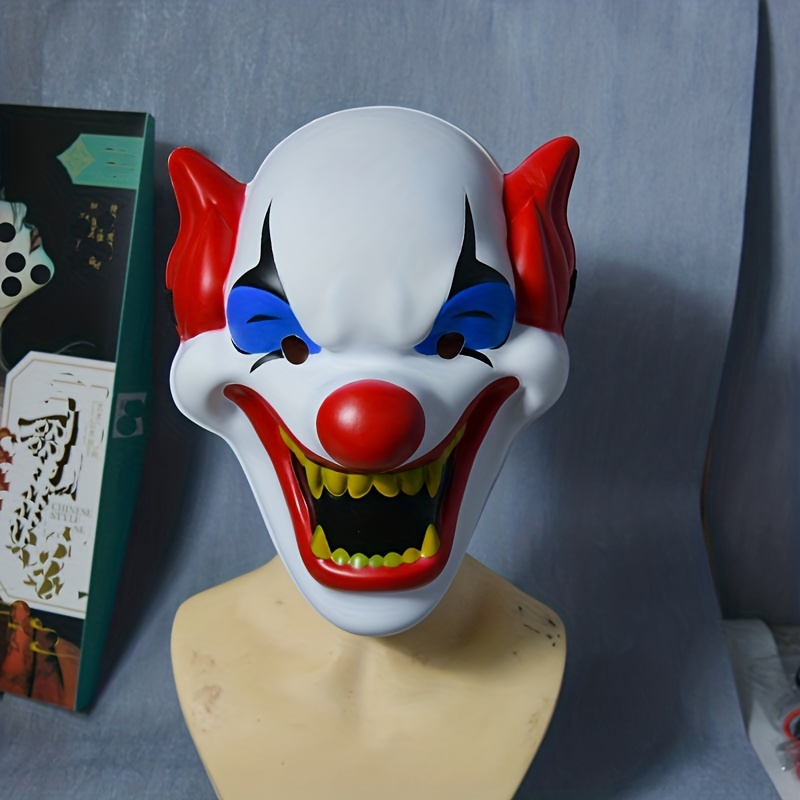 Masque de clown en plastique PVC, accessoires de film d'Halloween, 2023 