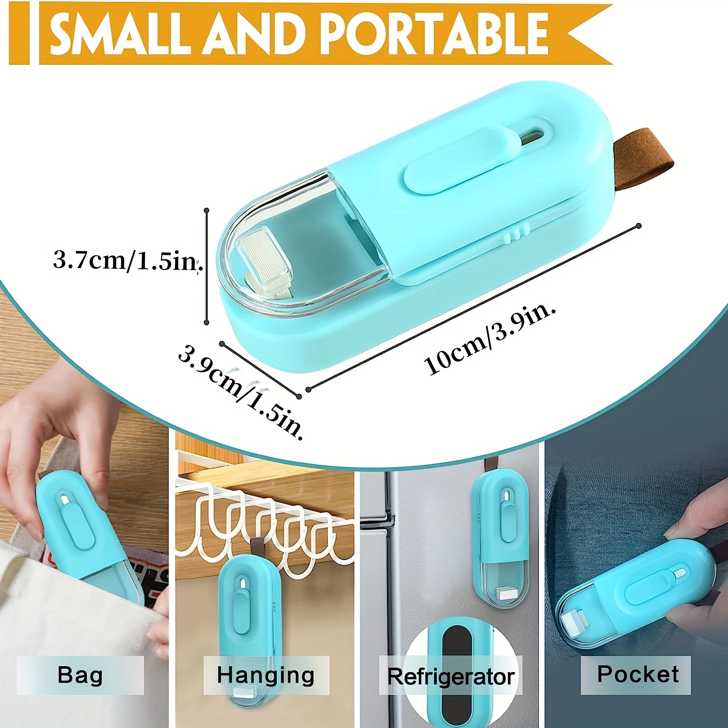  TYHJOY Mini Chip Bag Sealer, Handheld Heat Vacuum