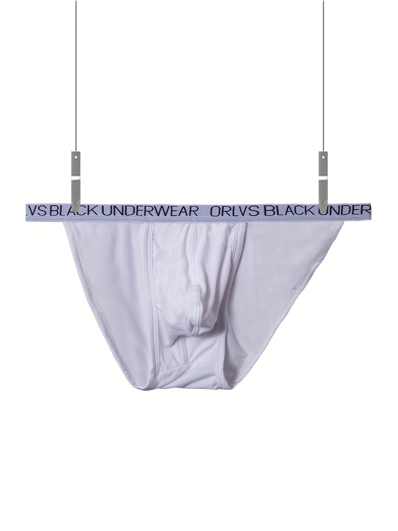 TIHLMK Men's Underwear Low Waist Fashion Color Stripes Comfortable Thong 