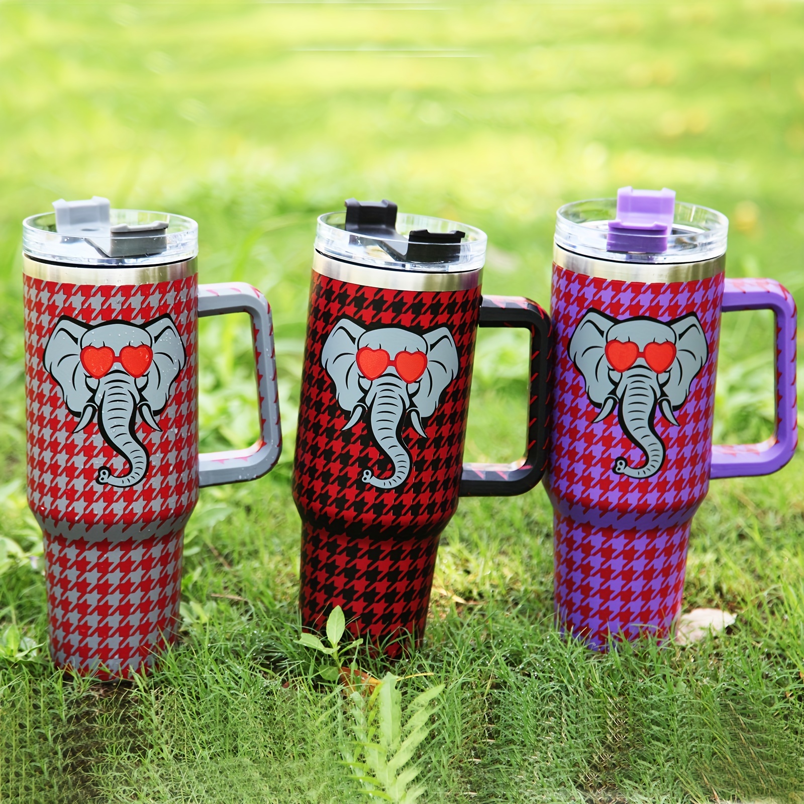 Tumbler Bulk With Lid Cup Stainless Steel Tumbler Elephants - Temu