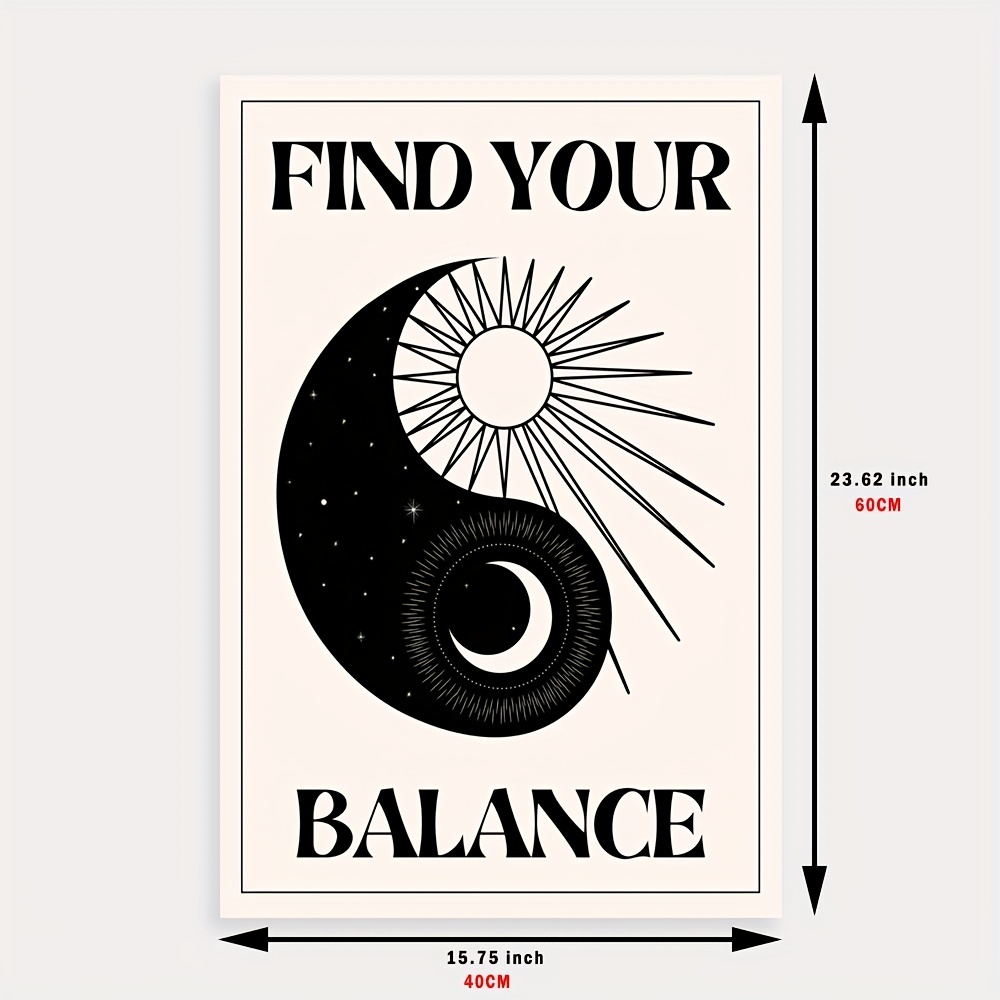 Yin & Yang In Balance Poster Print