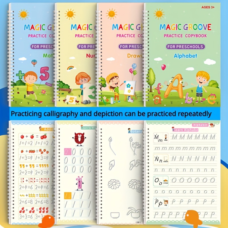 Reusable Writing Practice Book For Kids The Perfect - Temu