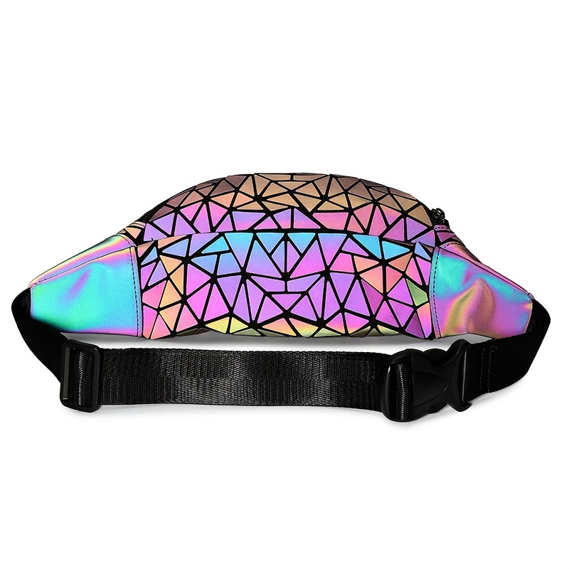 Geometric holographic best sale fanny pack