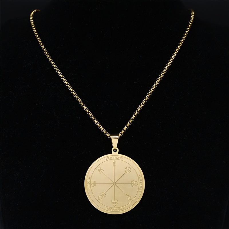 Solomon Fortune Seal Stainless Steel Necklace Pendant