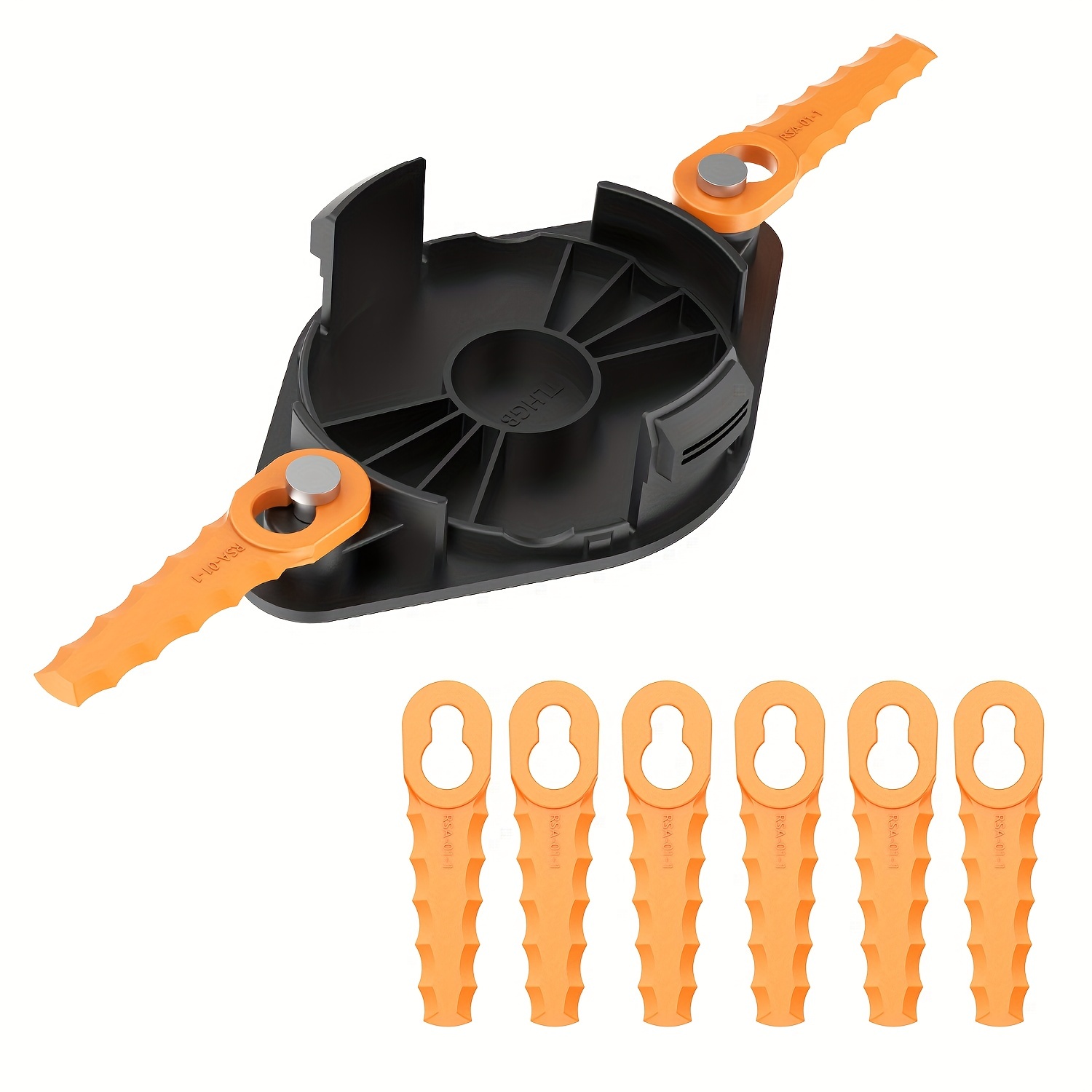  NTSUMI Polycarbonate Replacement Head Blades Replace AF-100  Fit for Black Decker GH900, GH912, GH600, GH400, GH500, LSTE525, LST300  String Trimmers, with 12 Pack Flexible Replacement Blades, 14 Pcs : Patio