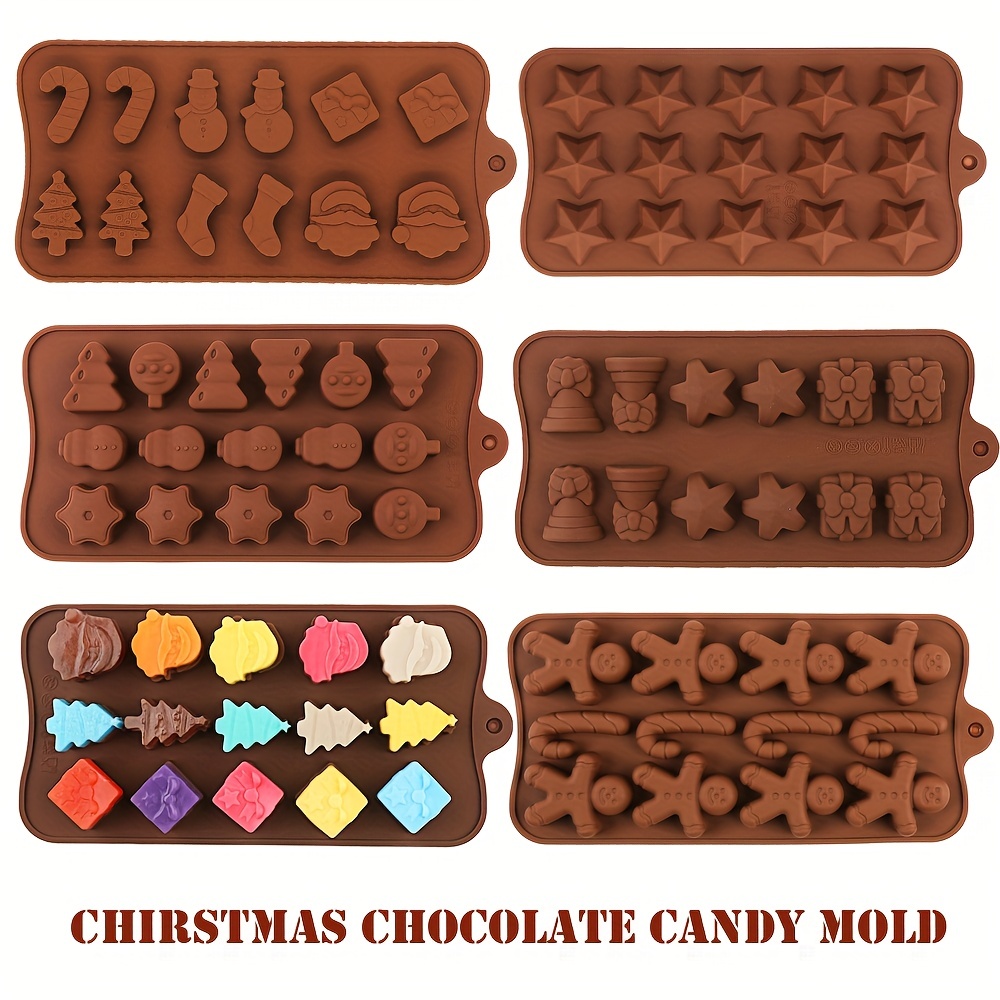 Christmas Chocolate Mold 3d Silicone Mold Candy Mold Pudding - Temu
