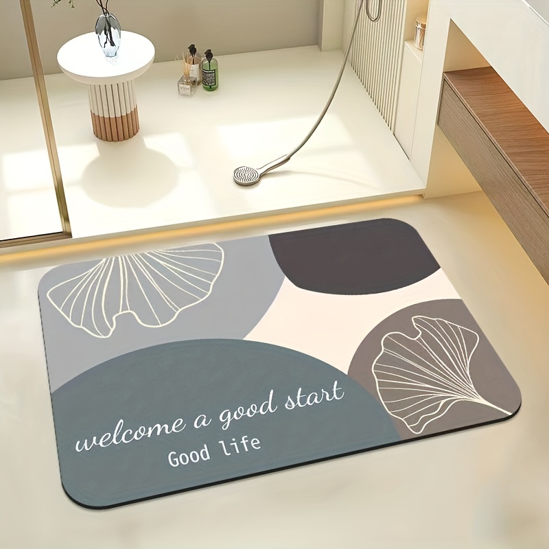 1pc Bathroom Anti-slip Mat, Interlocking And Cuttable Floor Pad