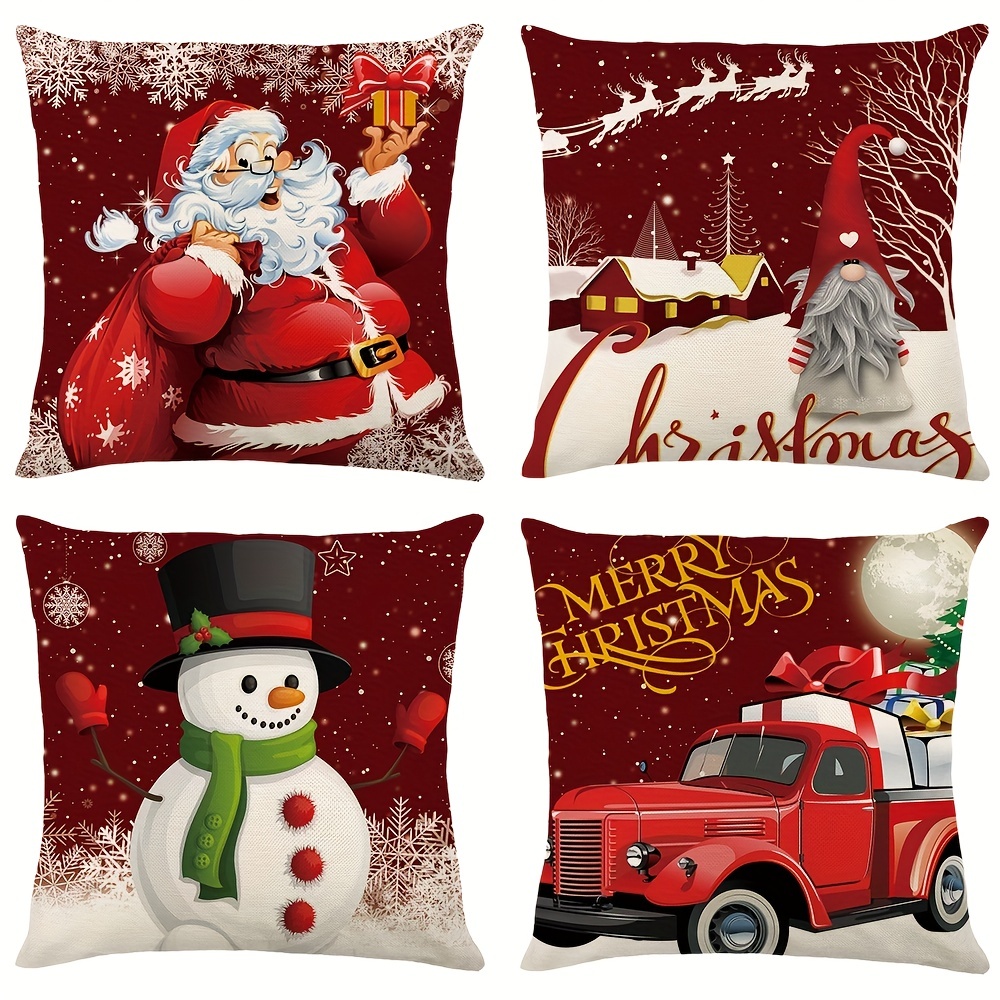 Christmas Pillow Covers 17.7x17.7 For Christmas Decorations - Temu