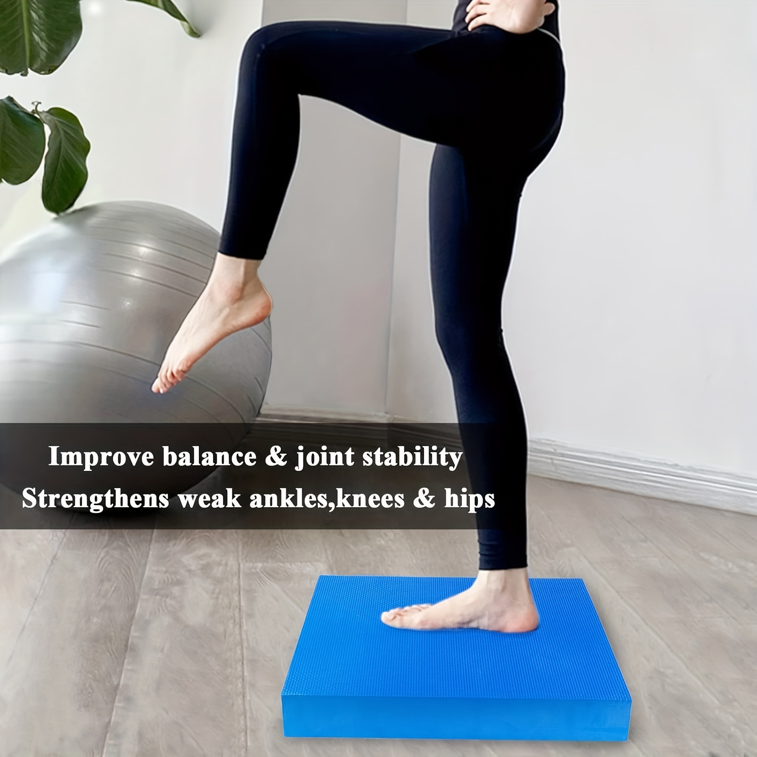 Small Balance Board, Exercise Balance Pad, Yoga Mat Thick, Non-Slip Foam  Pad, Yoga Mats for Balance Exercise Stability Workout, Knee Pads Trainer  for Physical Therapy Strength Training Ankle Exercises in Bahrain