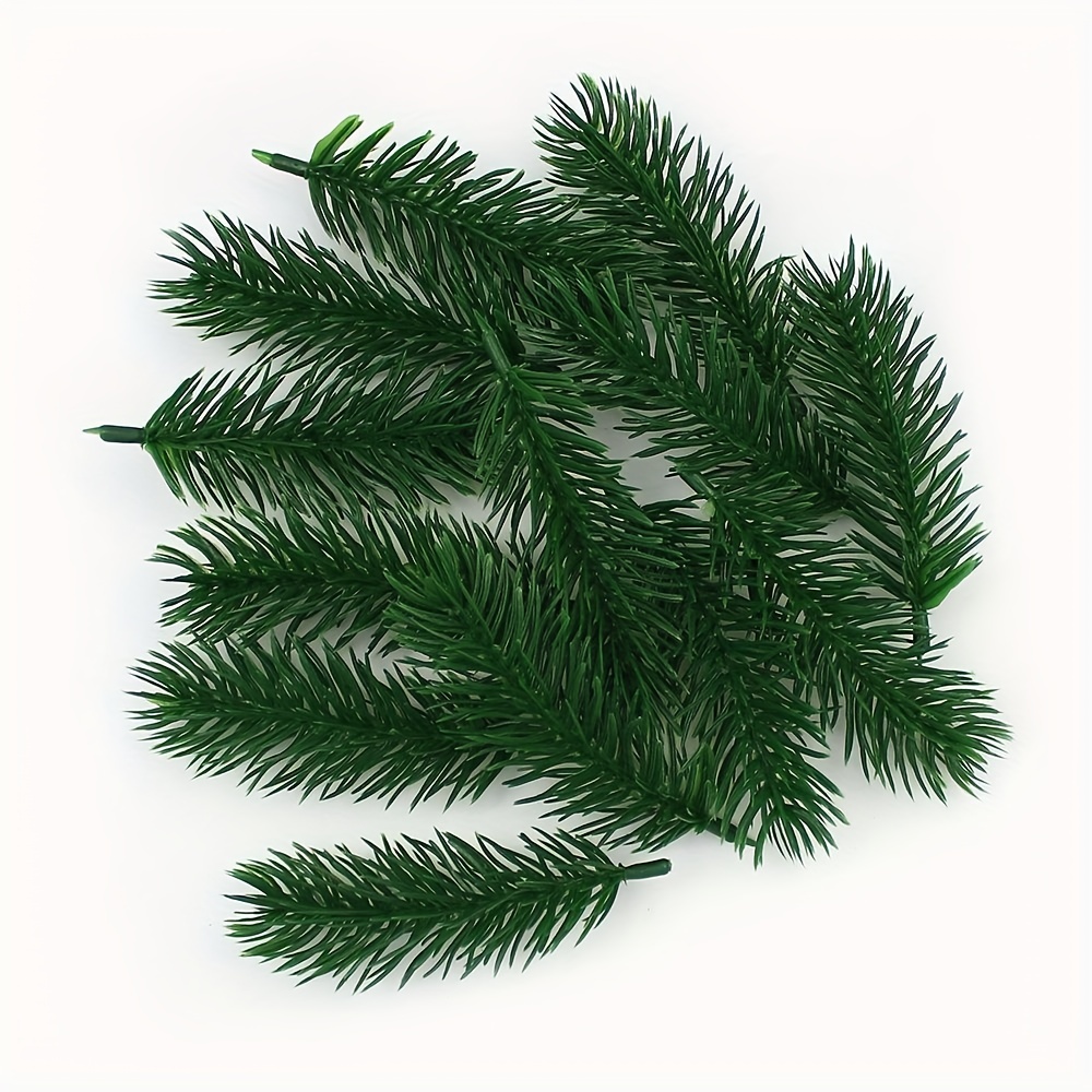 8cm Artificial Pine Branches Christmas Green Plants Pine Needles Branches Garl