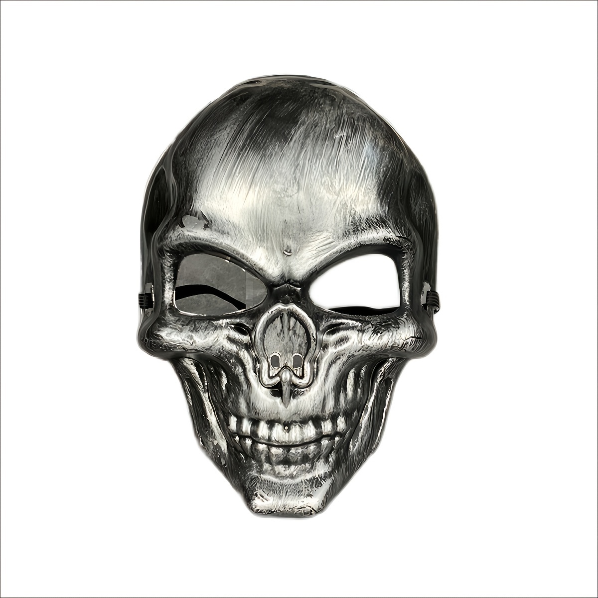1pc Men's Halloween Double-layer Ripped Mask, Bloody Horror Skull Latex  Mask, Scary Costume Party Masks, Men's Full Face Mask
