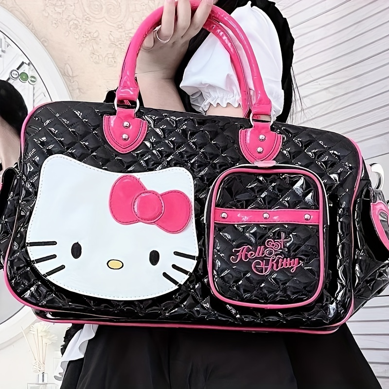 Hellokitty Weekender Bag for Women Cute PU Travel Tote Bag Gym