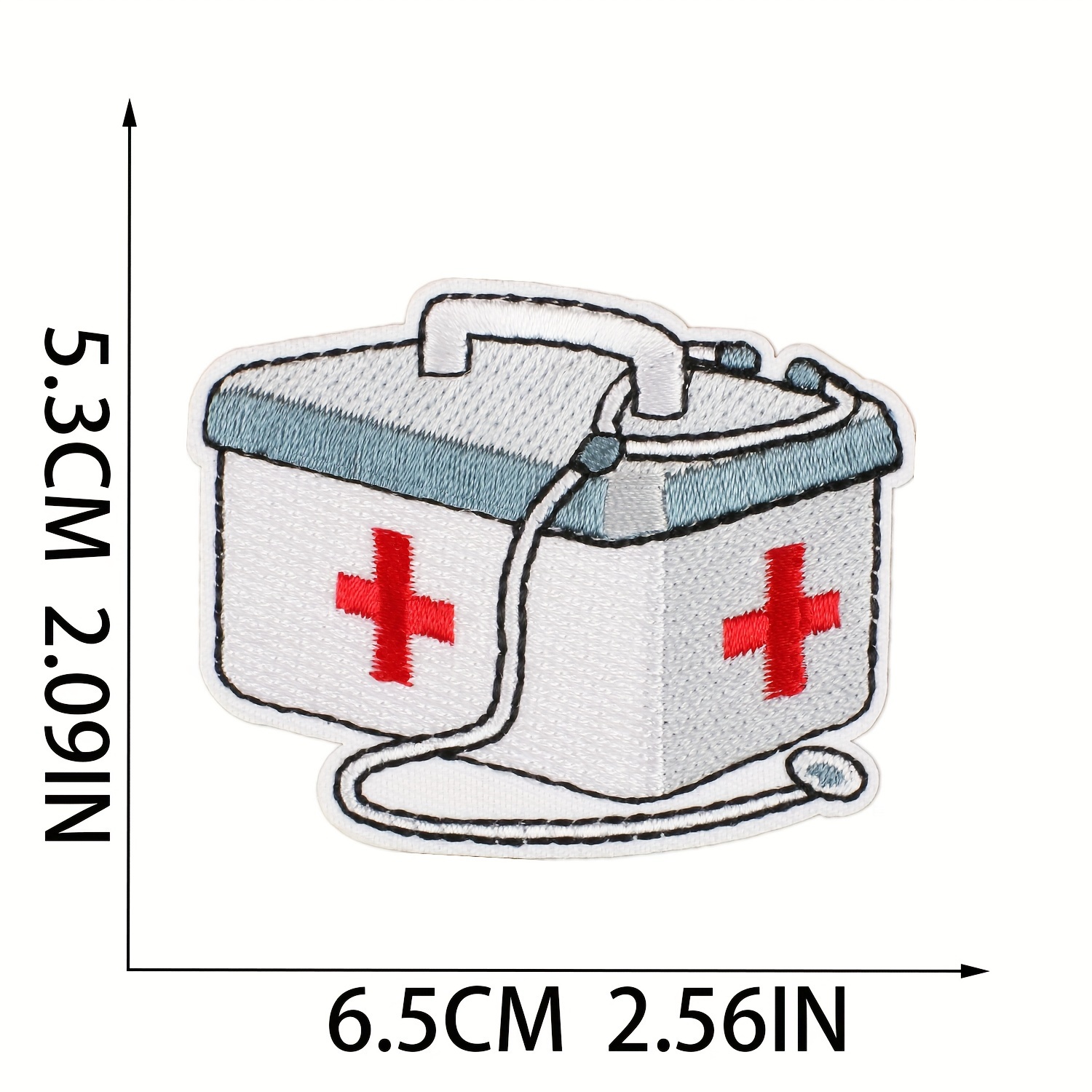 First Aid Kit Iron On Patch