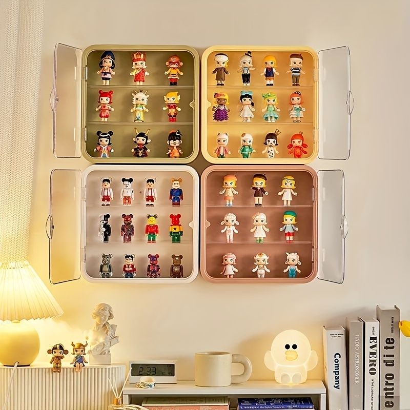 

Blind Box Figure Display Case, Wall Mounted Showcase, Clear Acrylic Figures Display Stand, Dust-proof Doll Toy Storage Organizer