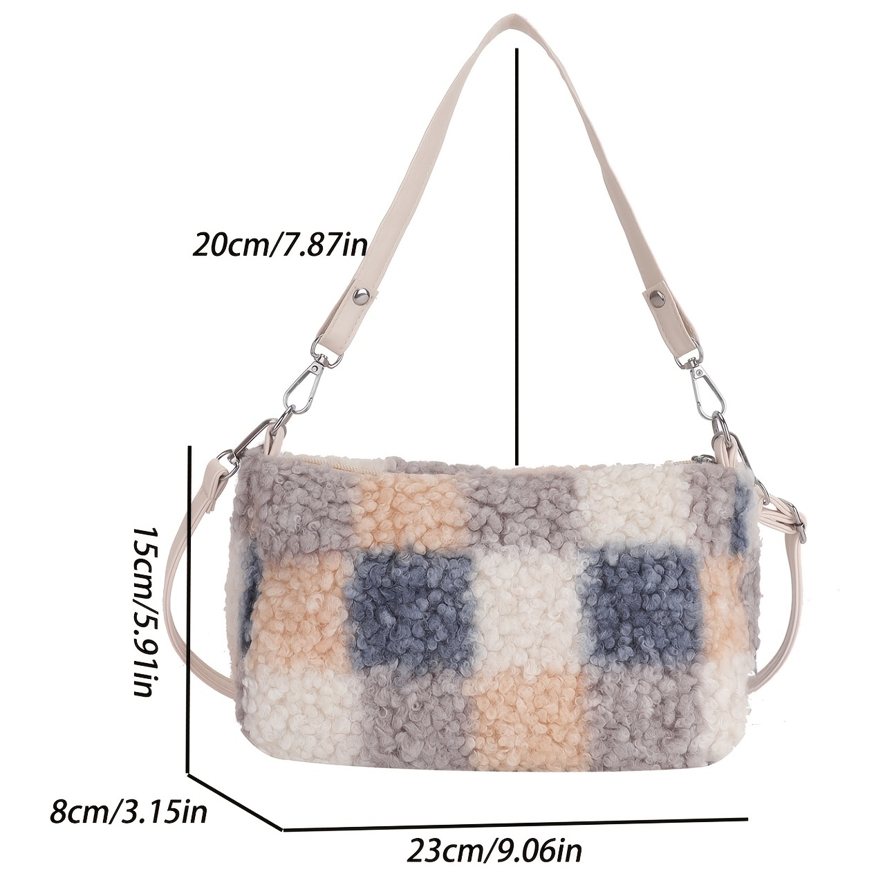 Candy Color Plaid Shoulder bags For Women 2022 Casual Mini Square Box  Messenger Bag Chain Fashion Crossbody HandBags Purse in 2023