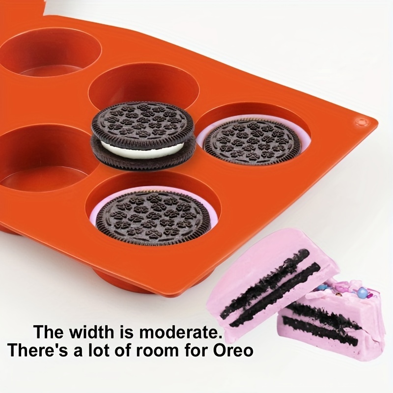 3Pcs Silicone Mold for Oreo Cookie Chocolate, 12-Cavity Round