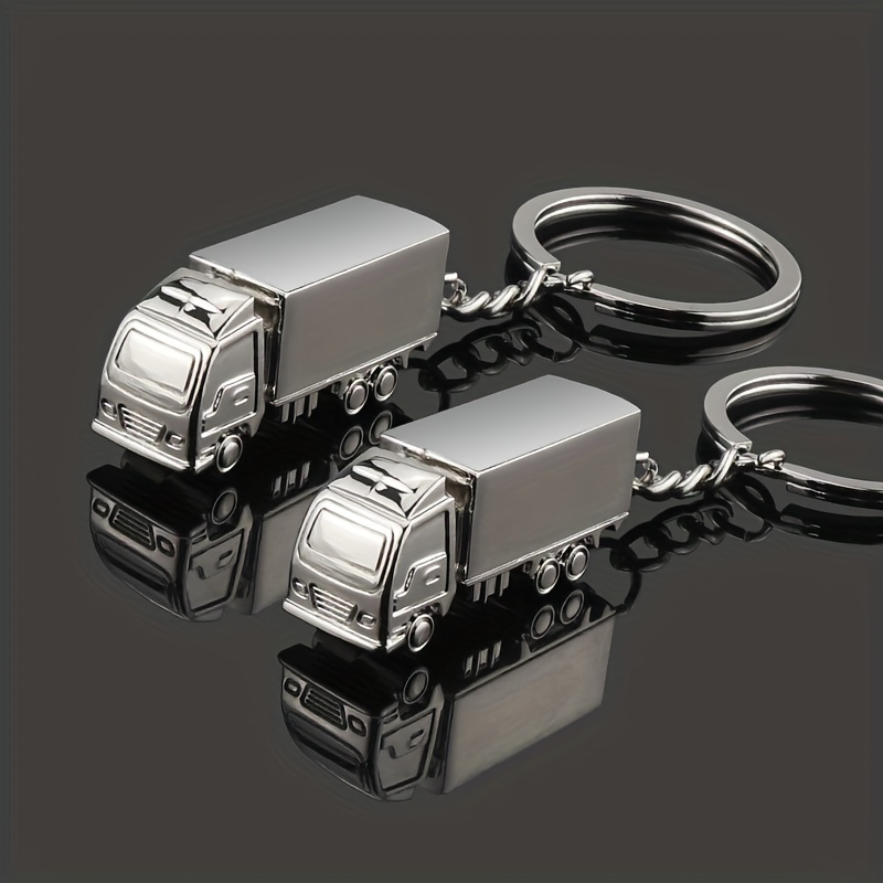 New Cool Boy Men's Big Truck Keychain Stainless Steel Car - Temu