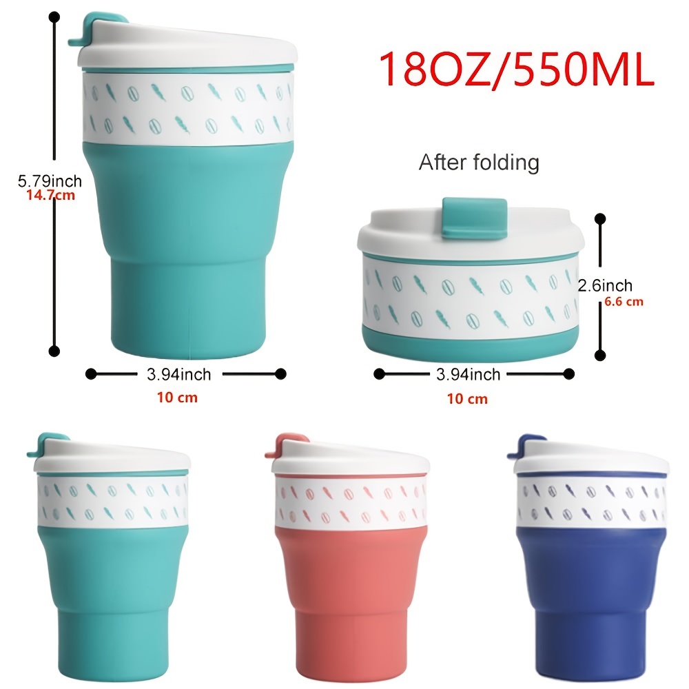 Silicone Collapsible Coffee Cup (550ml)