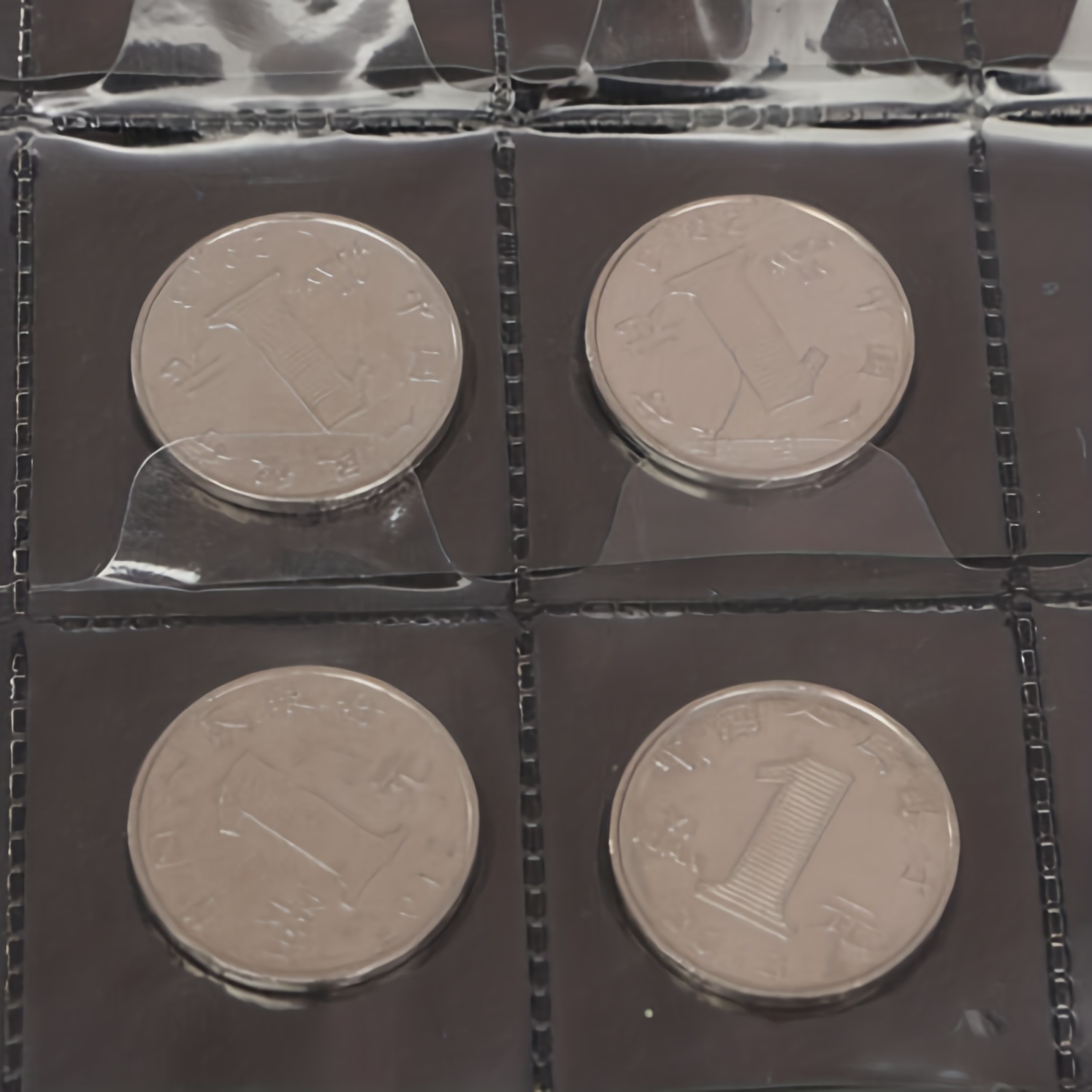 10 Feuilles pour collection de pièces de monnaie, 35mm X 35mm