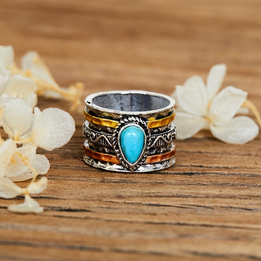 Dainty deals turquoise ring