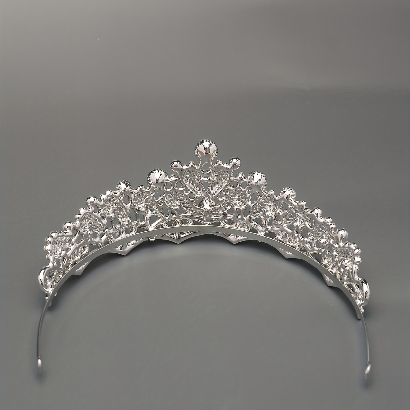 ENCHANTED Bridal Crystal Headpiece Silver Wedding Tiara 