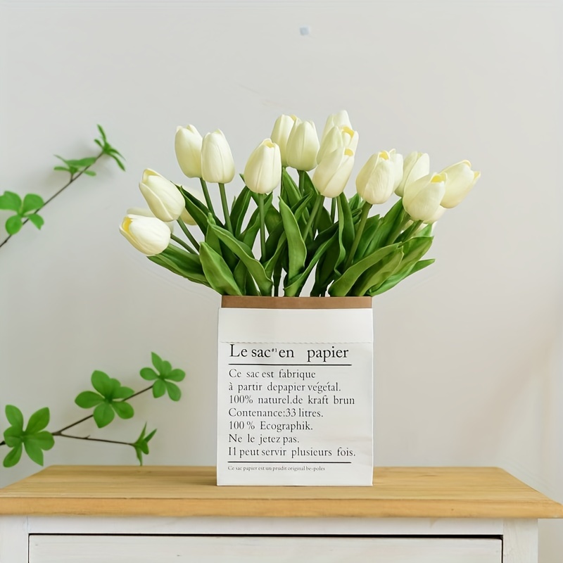 10 Piezas Tulipanes Flores Artificiales Decoración Tulipanes - Temu