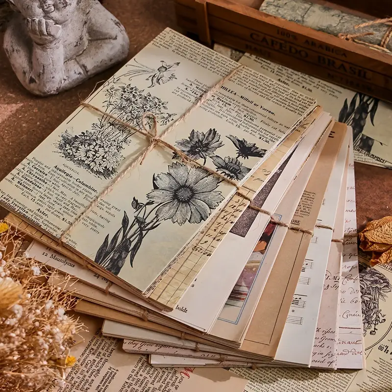 Vintage Journaling Scrapbooking Material Paper - Temu