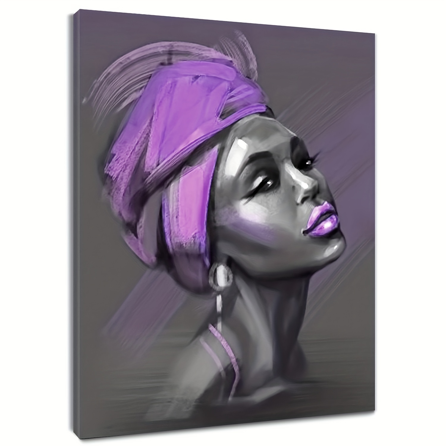 Inspirational African American Woman Canvas Painting With - Temu