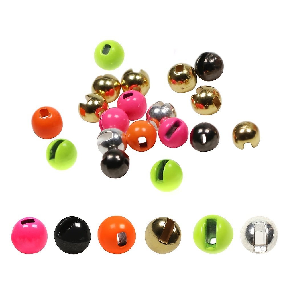 Ice Fishing Jig Head Slotted Tungsten Beads Multi color Fast
