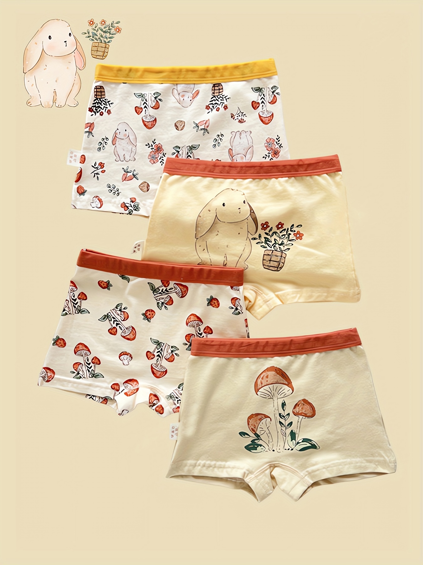 Girl's Boxer Briefs Anime Girl Pattern Comfy Underwear Kid's - Temu