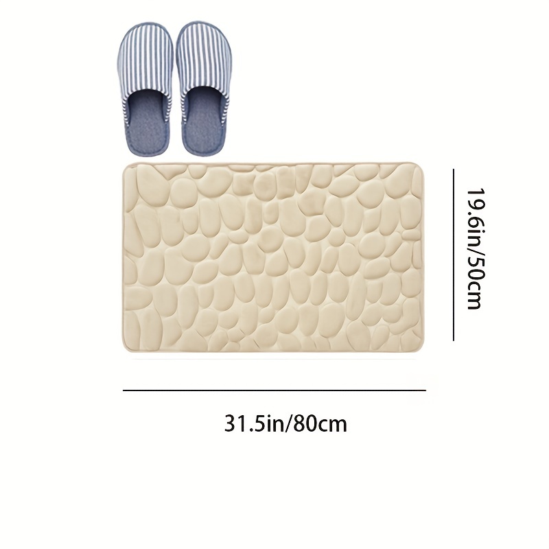 Memory Foam Pad Soft Bathroom Mat Non-slip Geometric Rugs – Homes Rugs