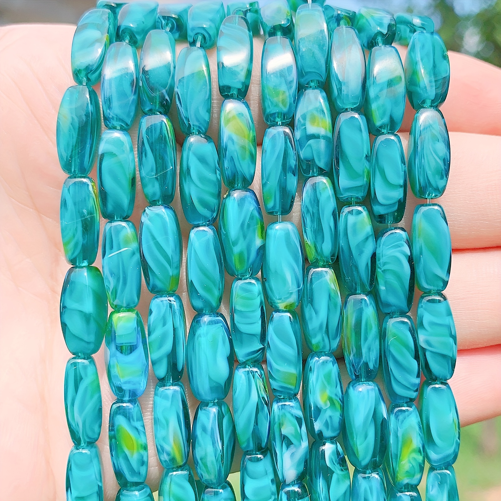 Crystal Beads Blue Glass Beads For Jewelry Making Bracelet - Temu