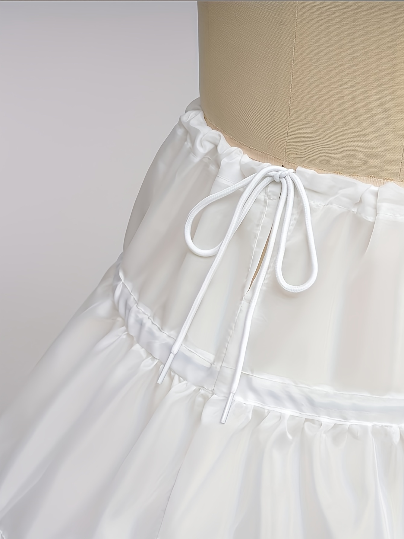 Enagua Blanca Para Niños Línea A 3 Aros Una Capa Vestido Con - Temu