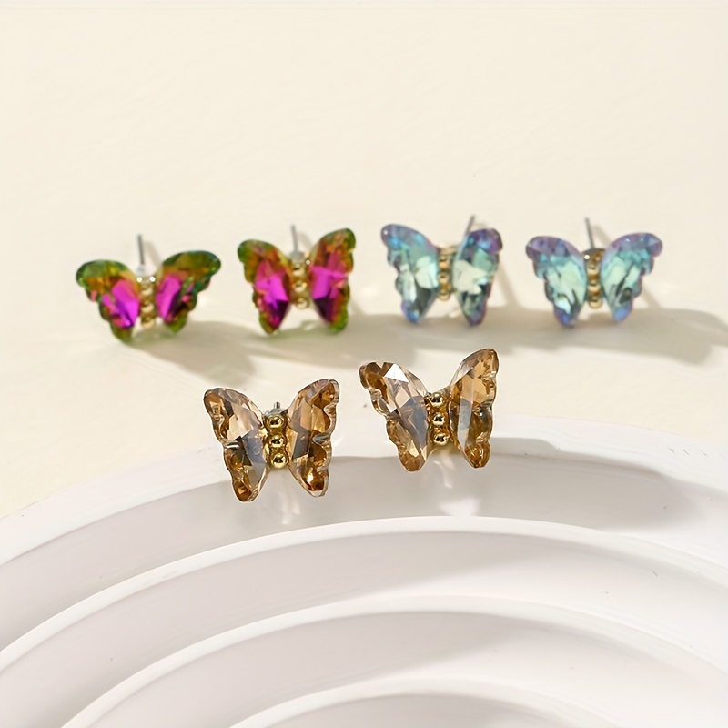 Stud Earrings Set for Women Colorful Hypoallergenic Fashion