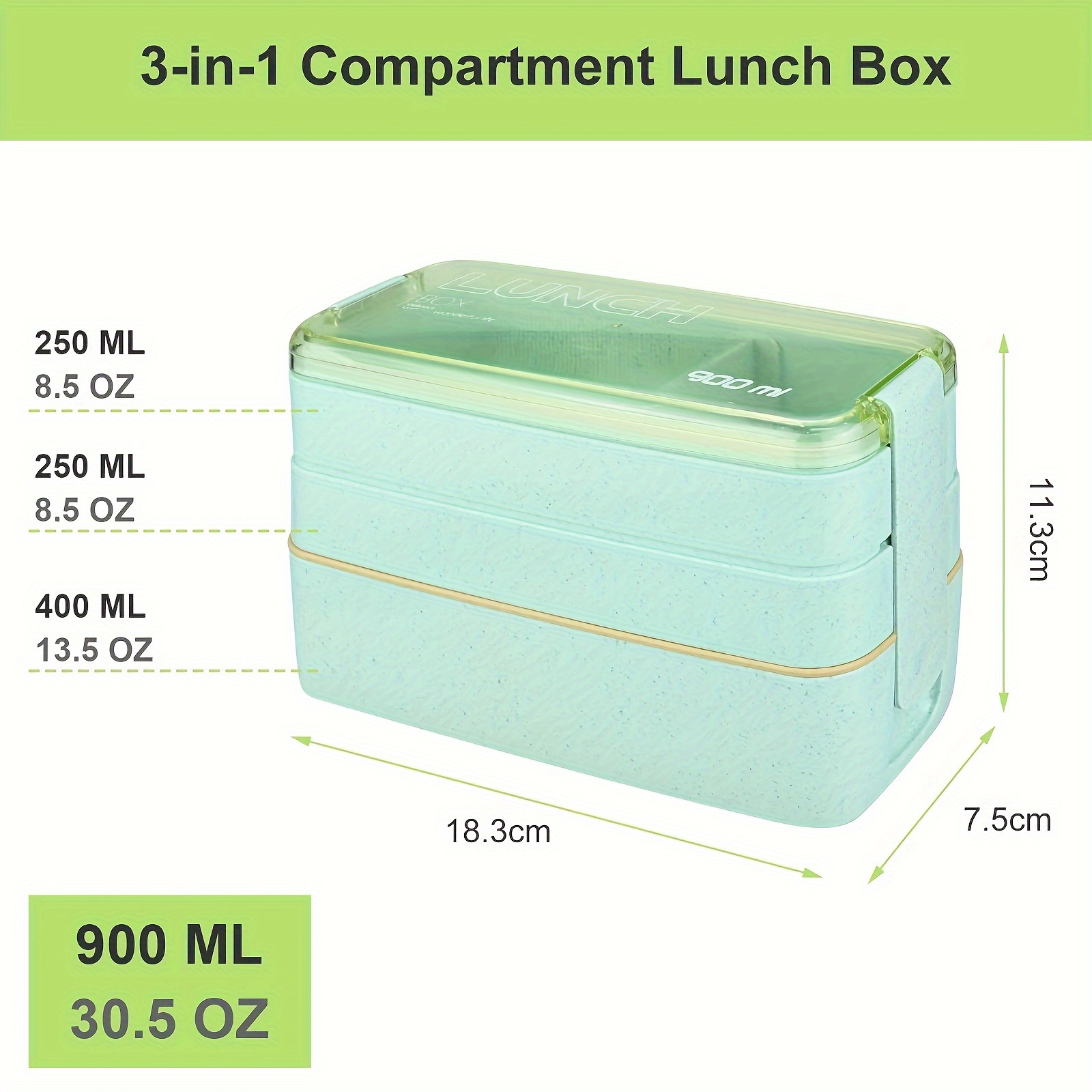 Baby Toddler Kids Stainless Steel Insulated Food Storage Container Small Leak Proof Lunch Box- 3 Pk 8 oz Snack Containers- Square Thermal Food