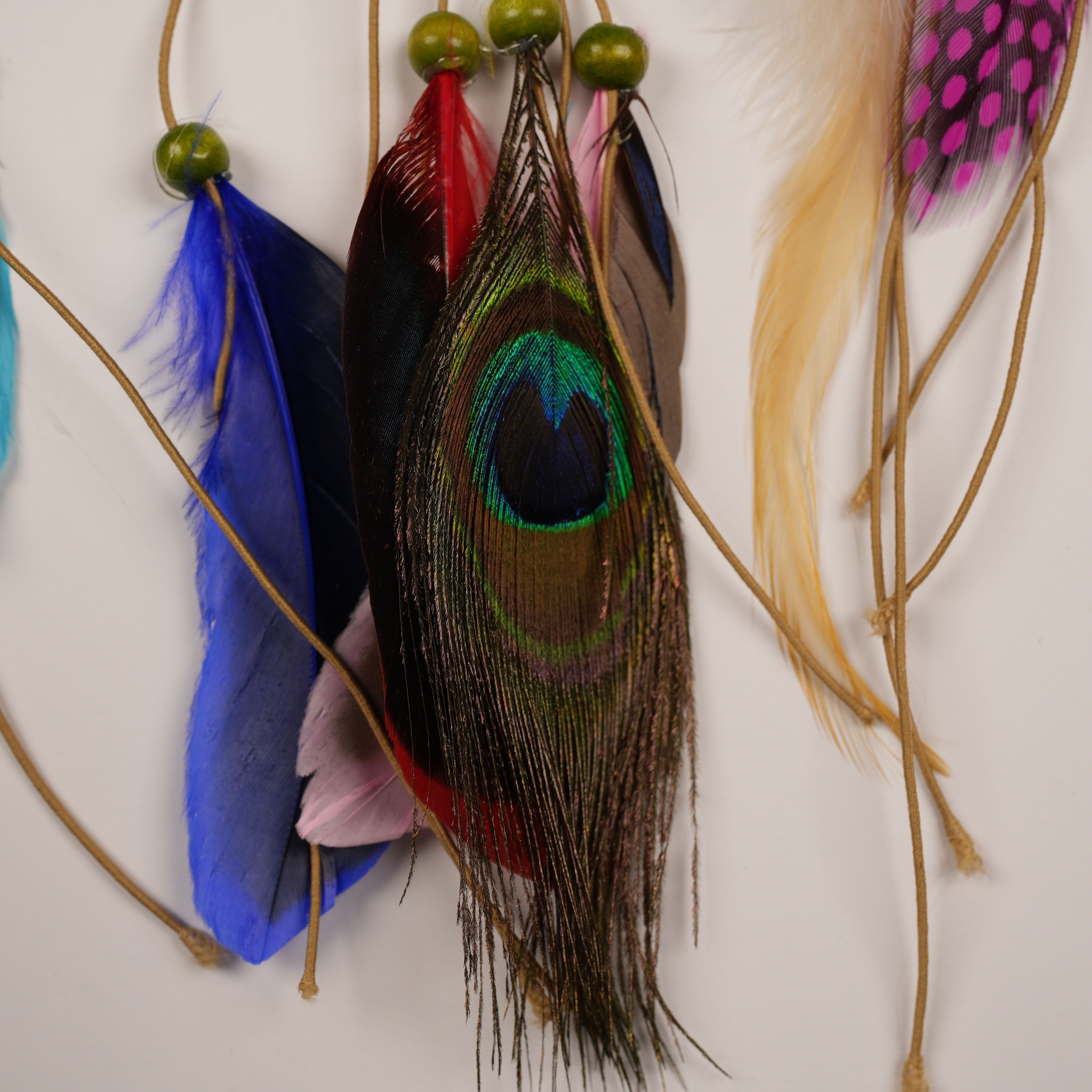 Diadema de plumas hippie indio bohemio, bandas para el pelo con borlas,  bohemias, para Halloween, para mujeres y niñas, corona para el pelo